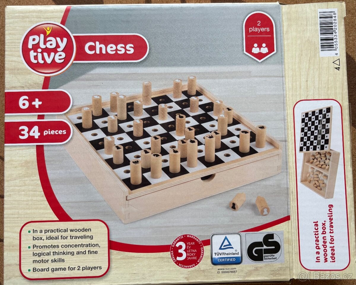 Dřevěné dětské šachy Playtive 6+