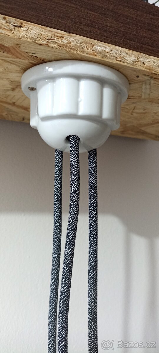 Stahovací lustr dle vlastního výběru stínítka i keramiky