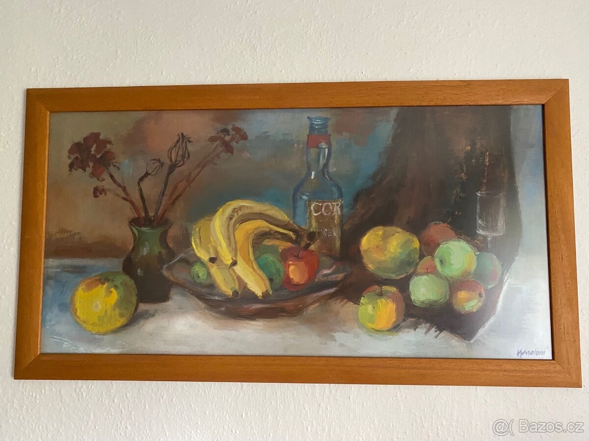 Ručně malovaný obraz ovoce