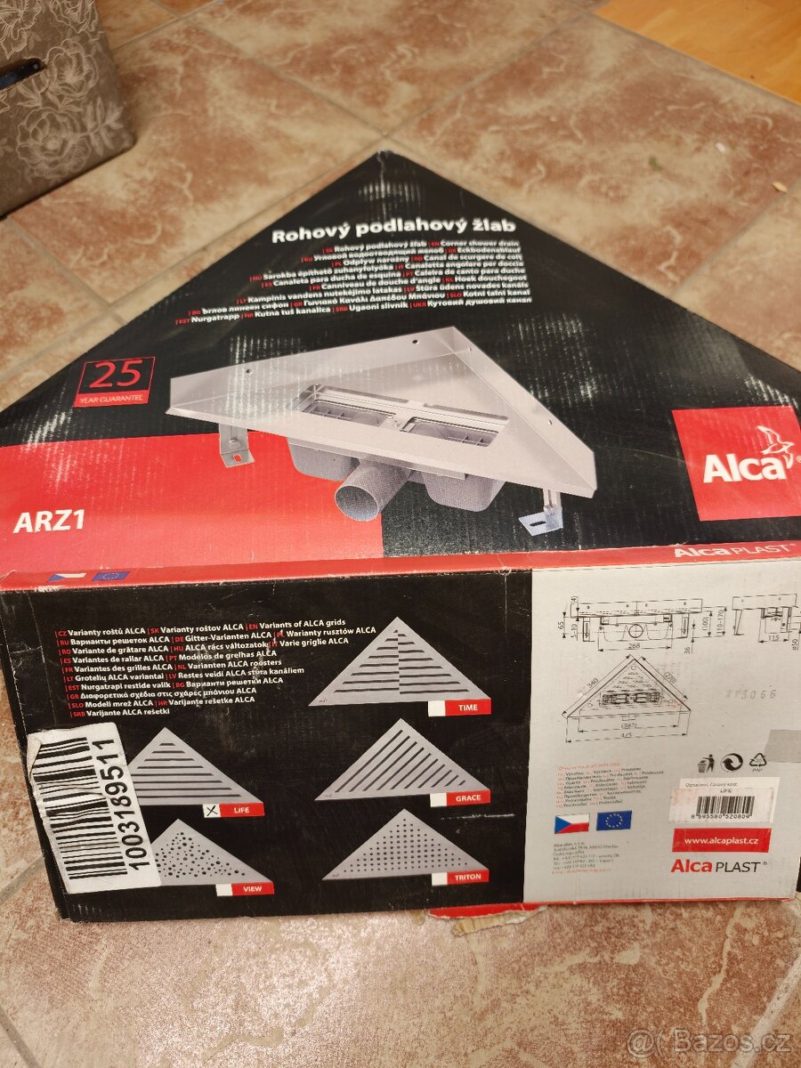 Sprchový žlab Alca