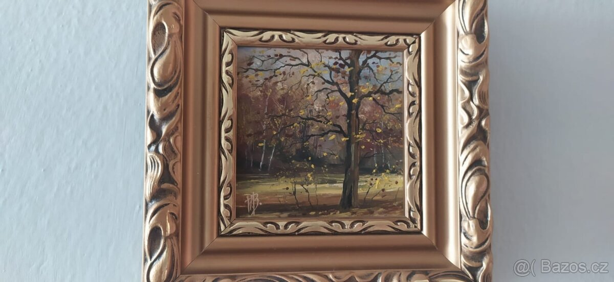 triptych miniatur (3 ks), Roman Bártík, olej