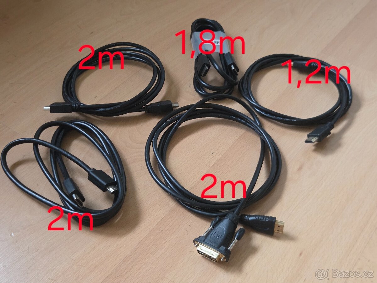 HDMI kabely různé délky