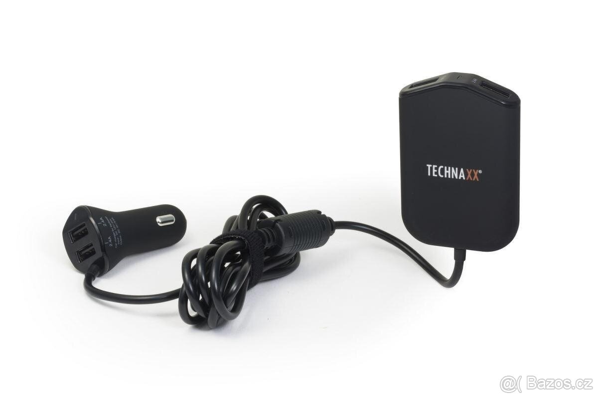 Technaxx Rodinná nabíječka do auta 4x USB (4x max. 2,4A), (T