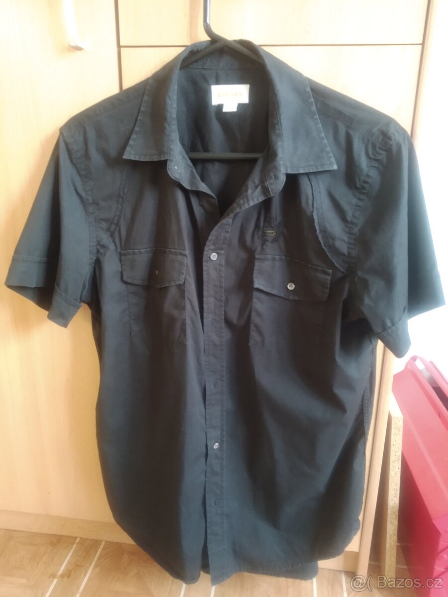 Pánská černá košile Diesel (XL)