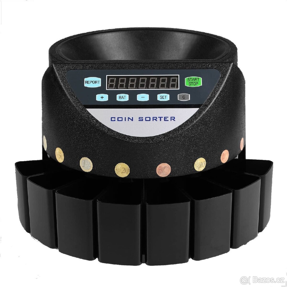 Automatická třídička a počítačka mincí (€)
