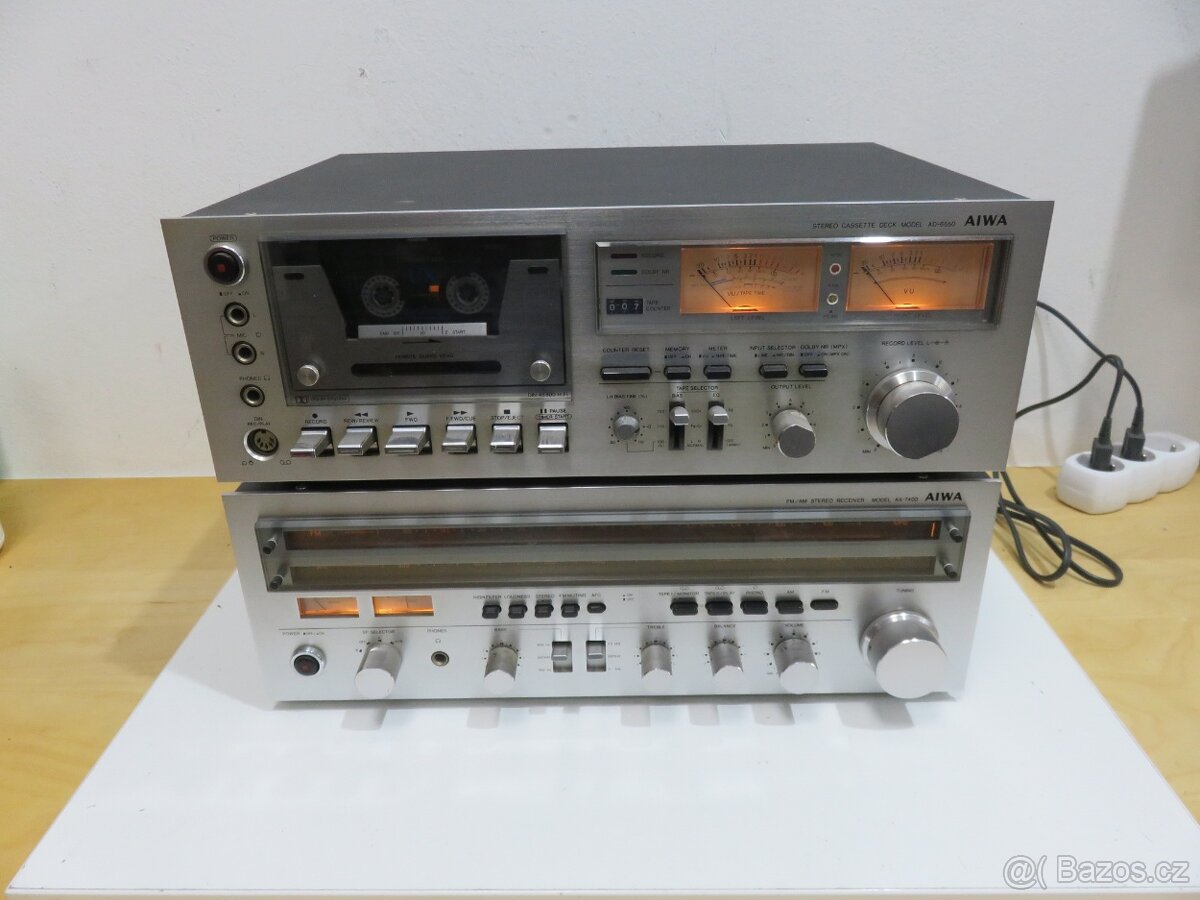 Receiver Aiwa Ax 7400 + DECK Aiwa AD 6550