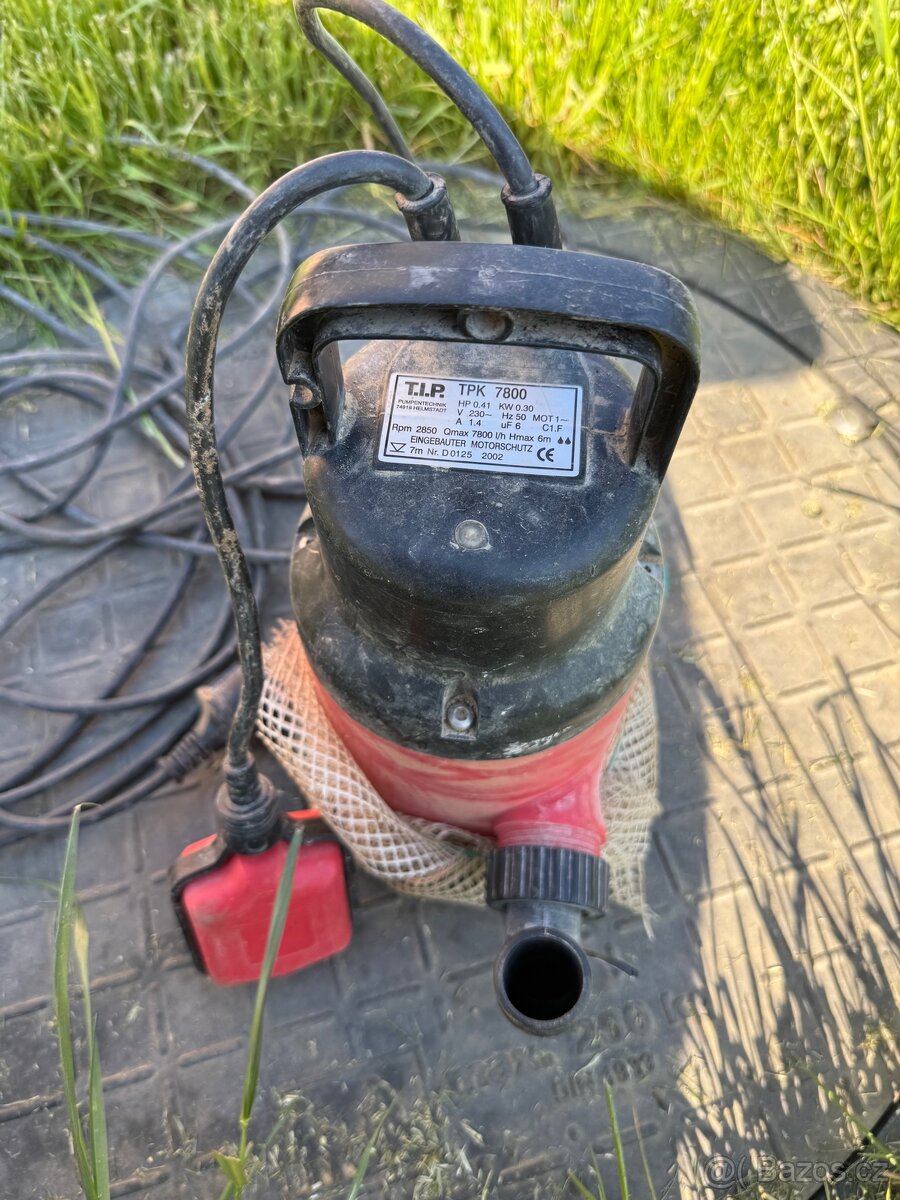 Ponorné kalové čerpadlo T.I.P. TPK 7800 – 7800 l/h, funkční