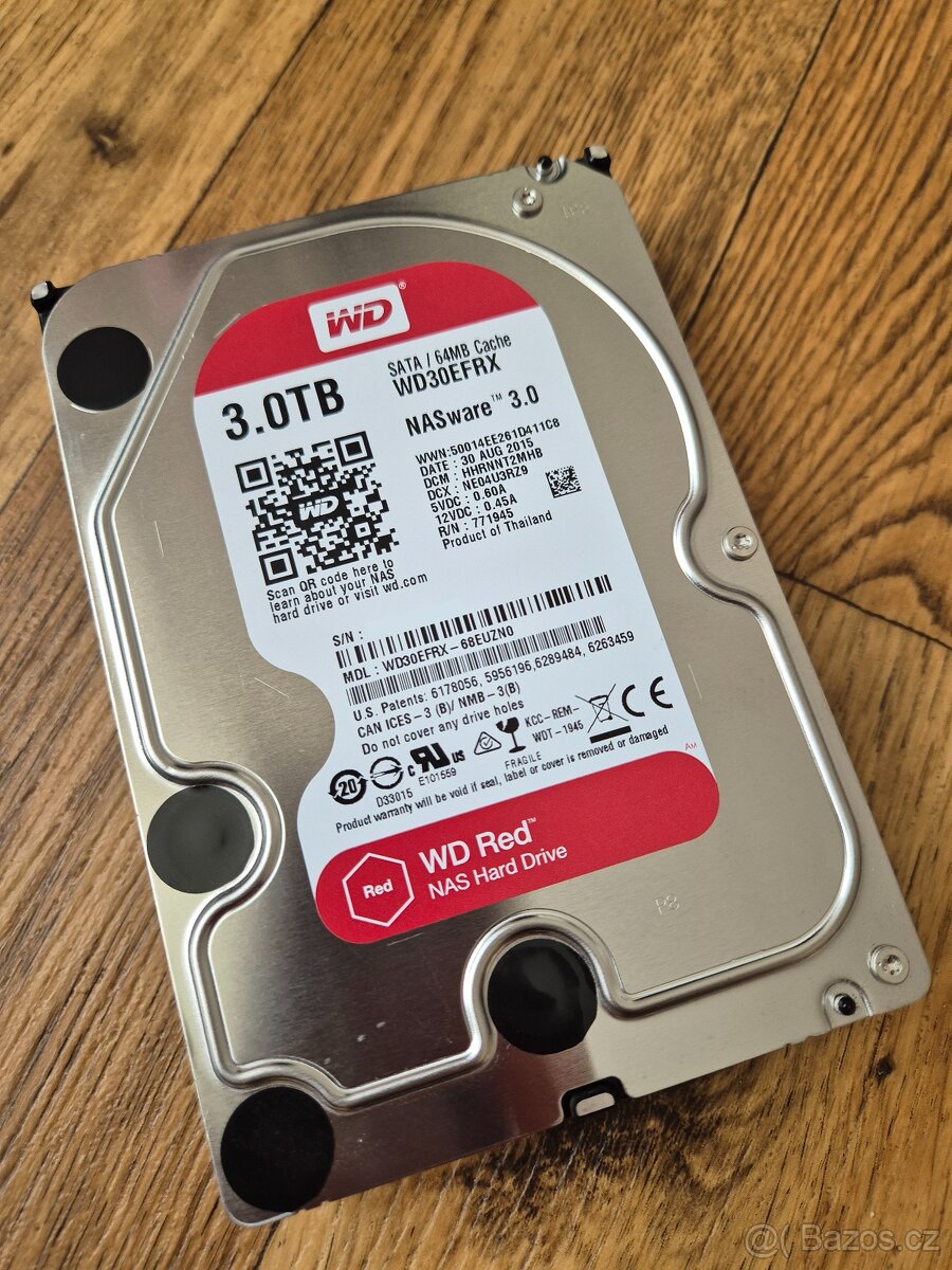 Pevný disk Western Digital Red 3TB (WD30EFRX)