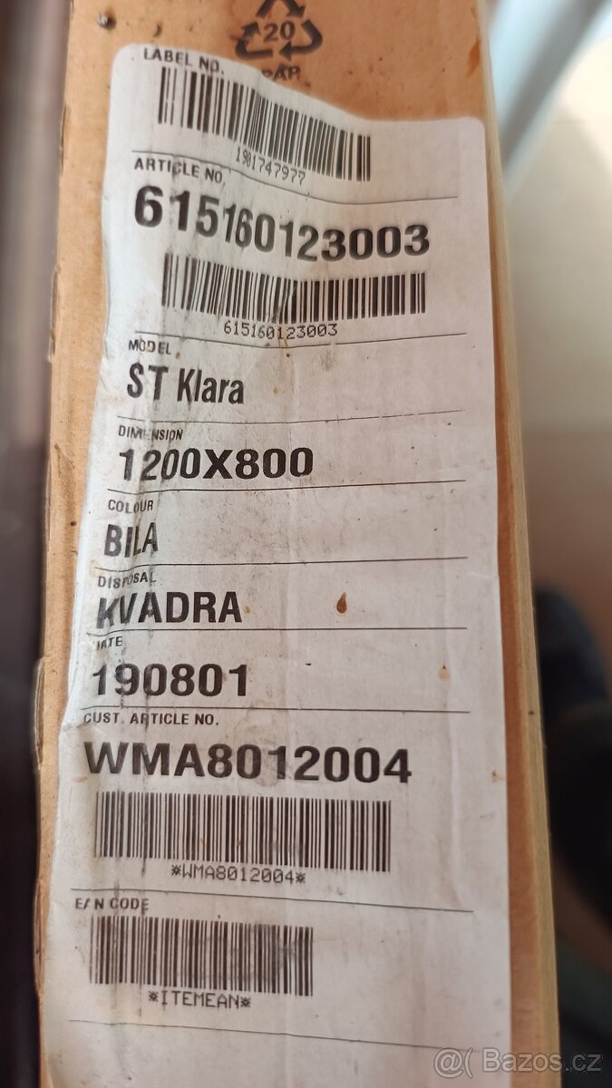 Mramorová vanička do srch.koutu