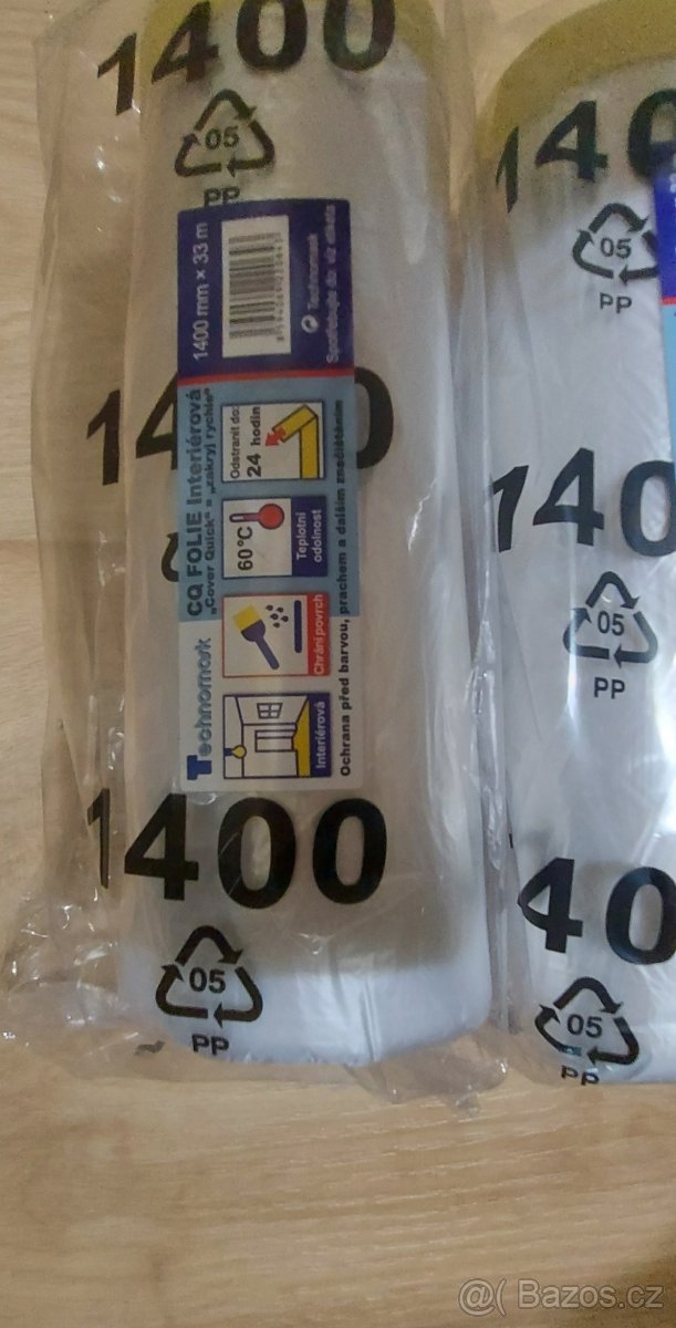 Technomask CQ fólie interiérová s papírovou páskou, 140mmx33