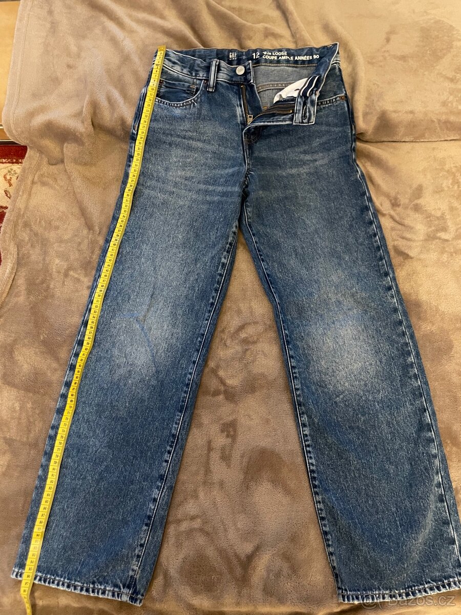 Baggy jeans GAP - vel.12 - na výšku postavy 150-158