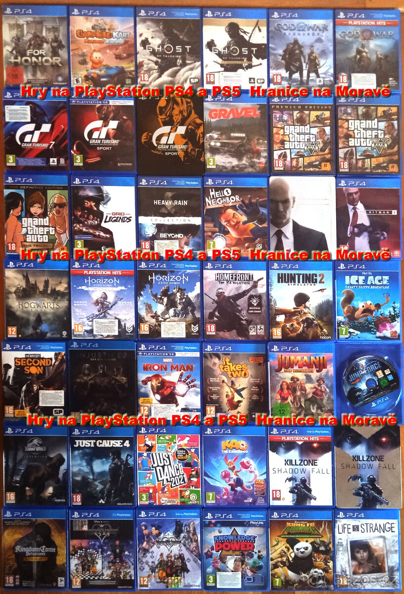 Hry na Playstation PS4 a PS5 - 2.část