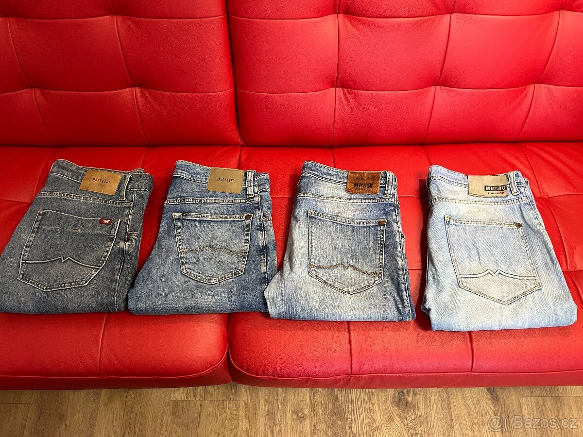 Jeans MUSTANG vel. 32/32, 4x džíny + dárek