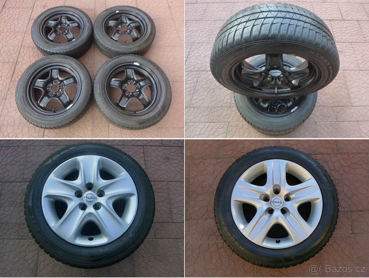 Zimní sada disky originál Opel GM 5x110 6,5Jx16 ET39