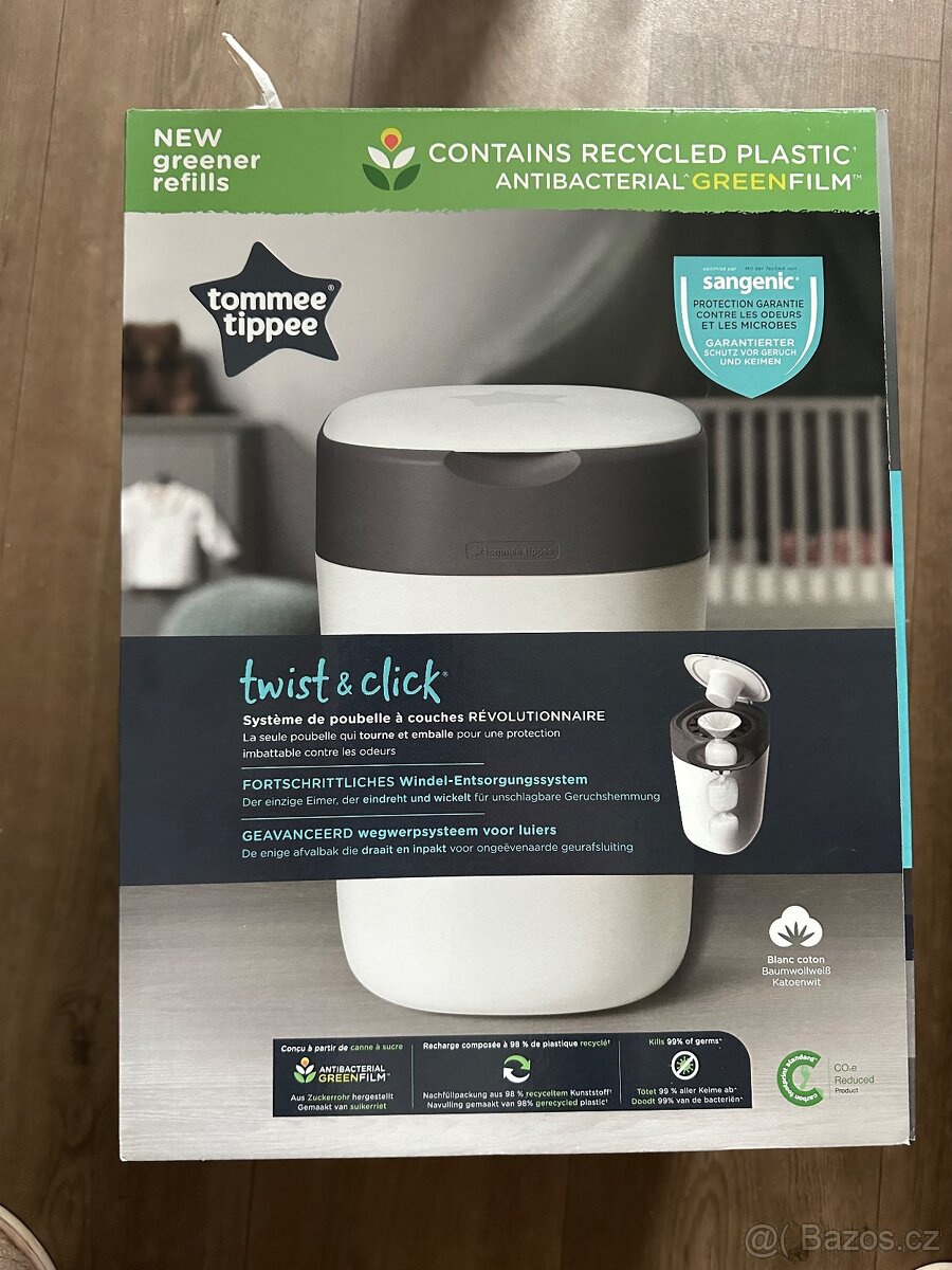 Tommee Tippee Twist & Click White koš na pleny