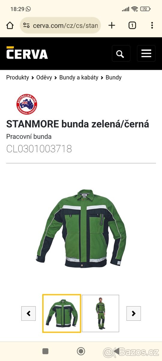 Pracovní - montérková bunda STANMORE