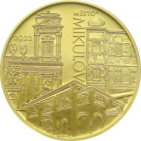 Zlatá mince ČNB 5000 Kč: MIKULOV PROOF