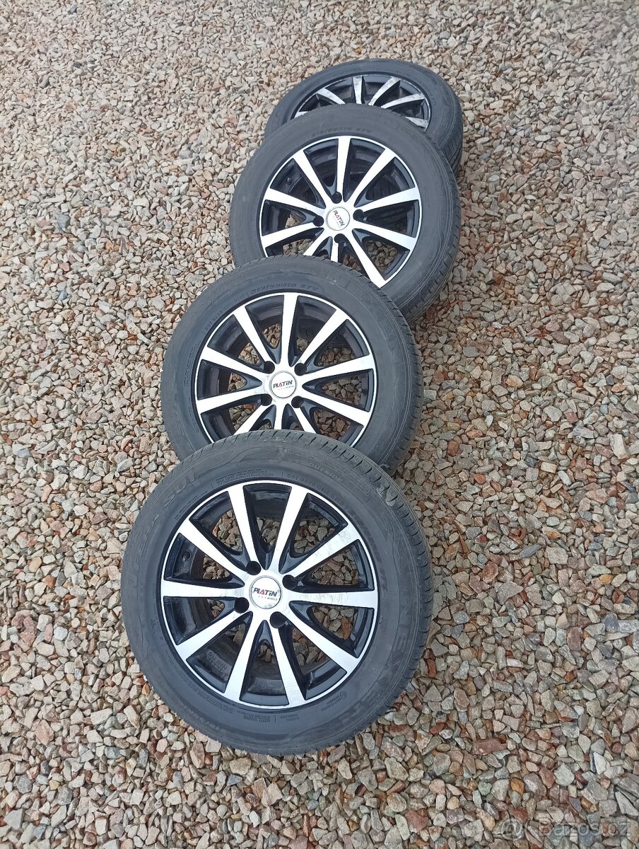 Alu kola Platin P69 4x108 + letní pneu