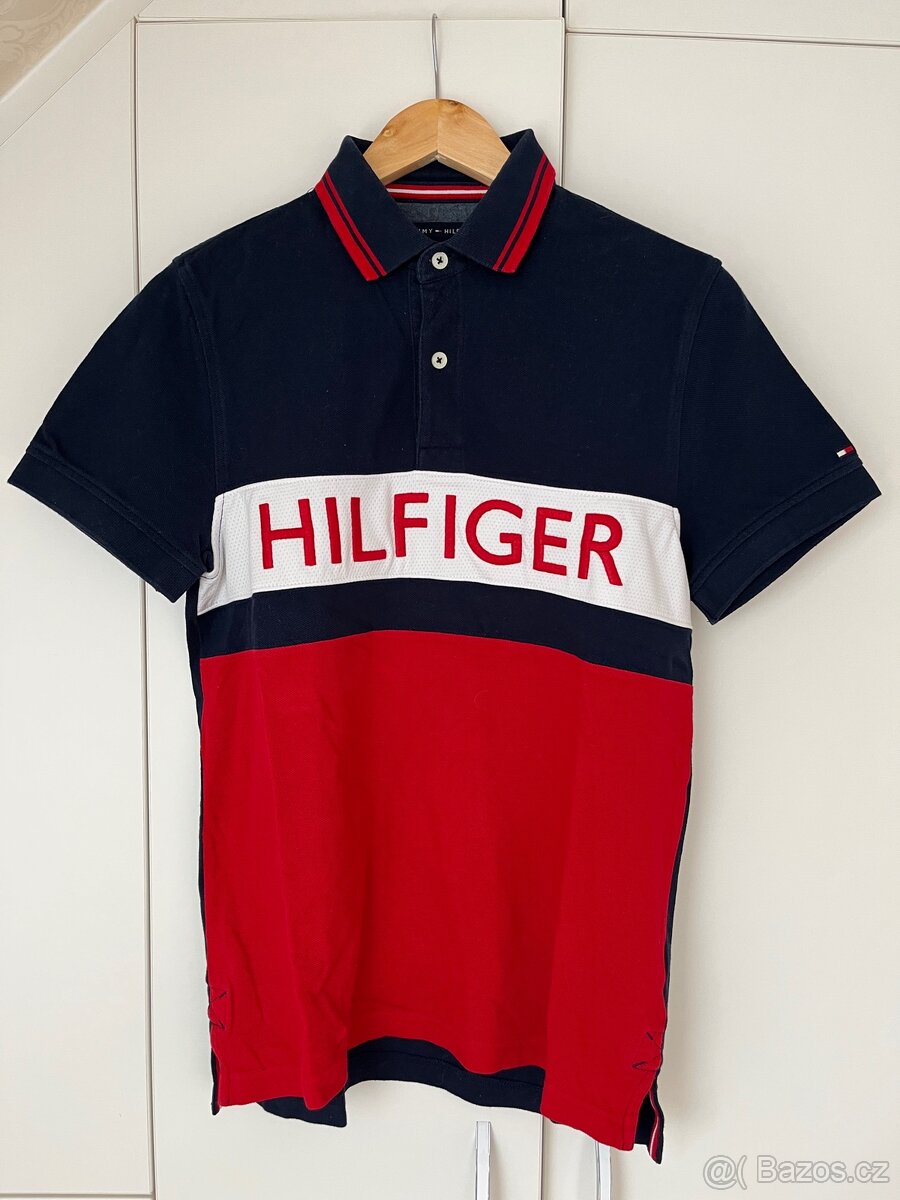 Tommy Hilfiger POLO triko vel. S červeno/modré