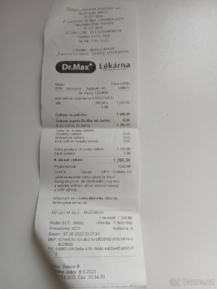 Ústní sprcha, nová, nevhodný dárek