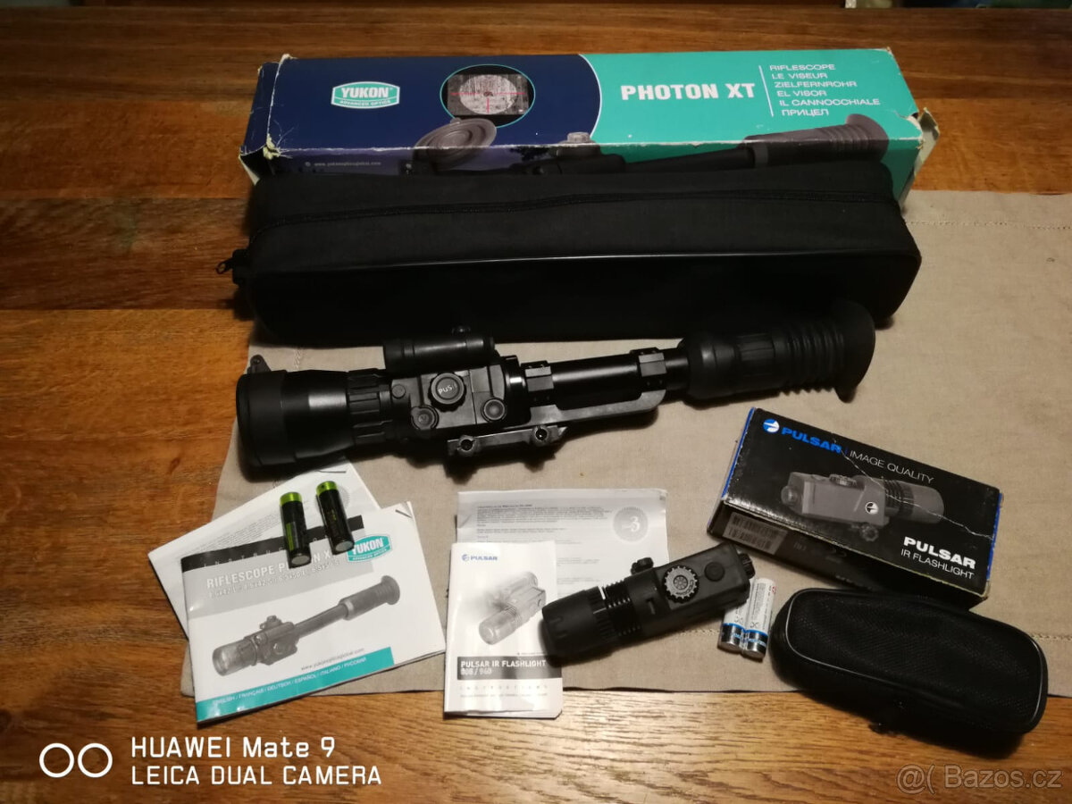 Puškohled Noční Vidění Yukon Photon XT6,5x50 + Pulsar IR