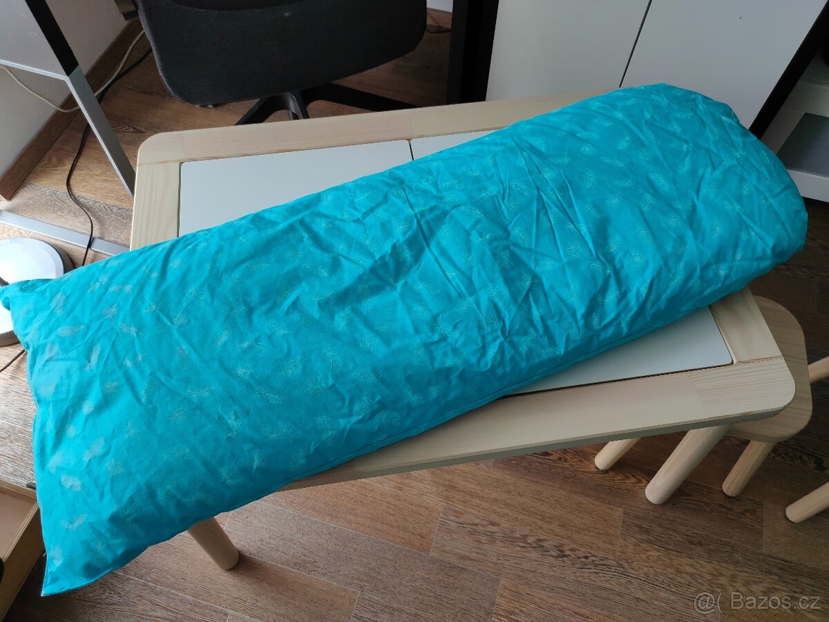 Péřová podložka do kočárku Peří Mareš, tyrkysová