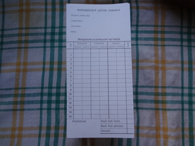 Staré kartičky do píchaček.