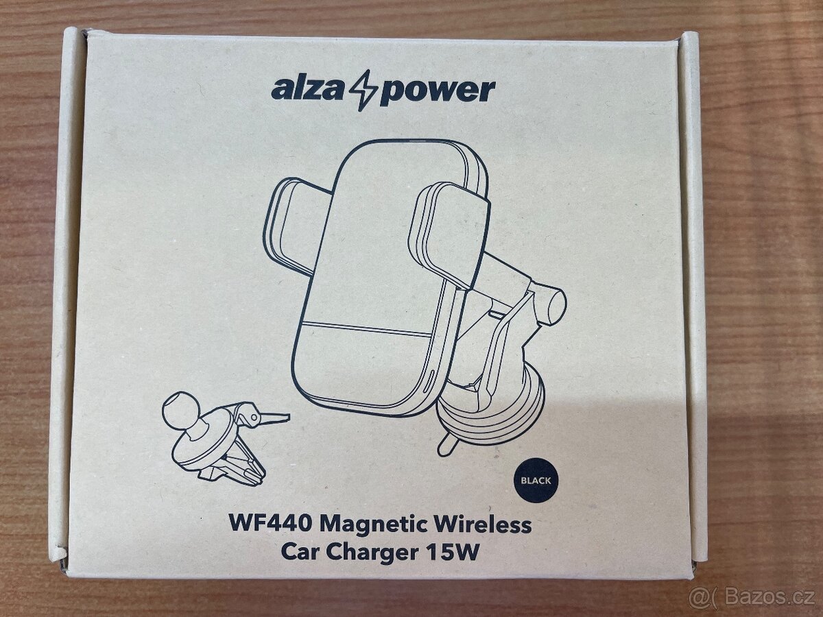 Držák na telefon do auta / nabíječka AlzaPower WF440