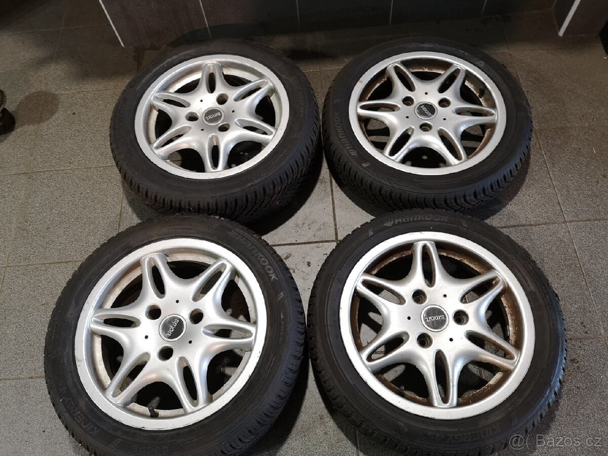 Smart fortwo alu 15 + celoroční pneu.