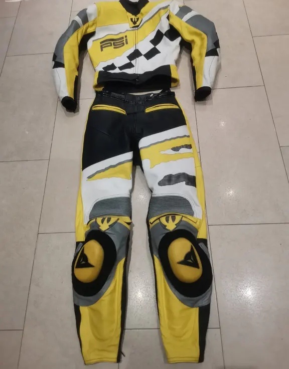 PSí Hubík-Dámská kožená moto kombinéza, dvoudílná