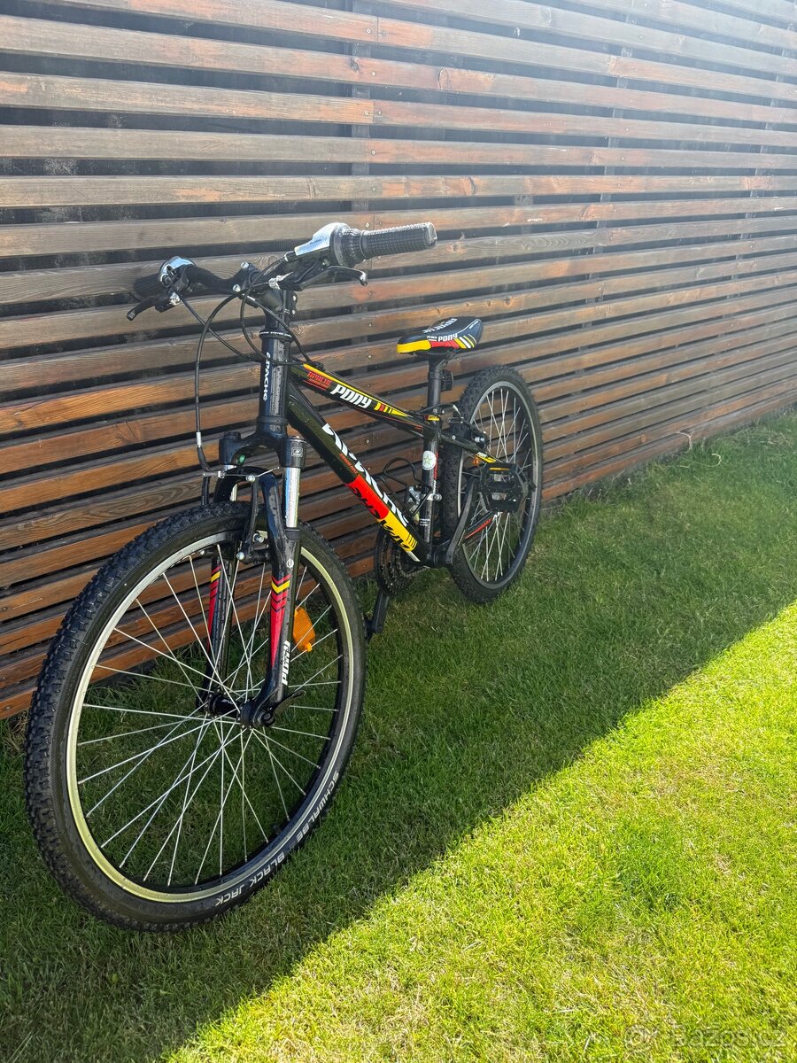 Horské kolo Apache PONY 24” – 18 rychlostí, super stav