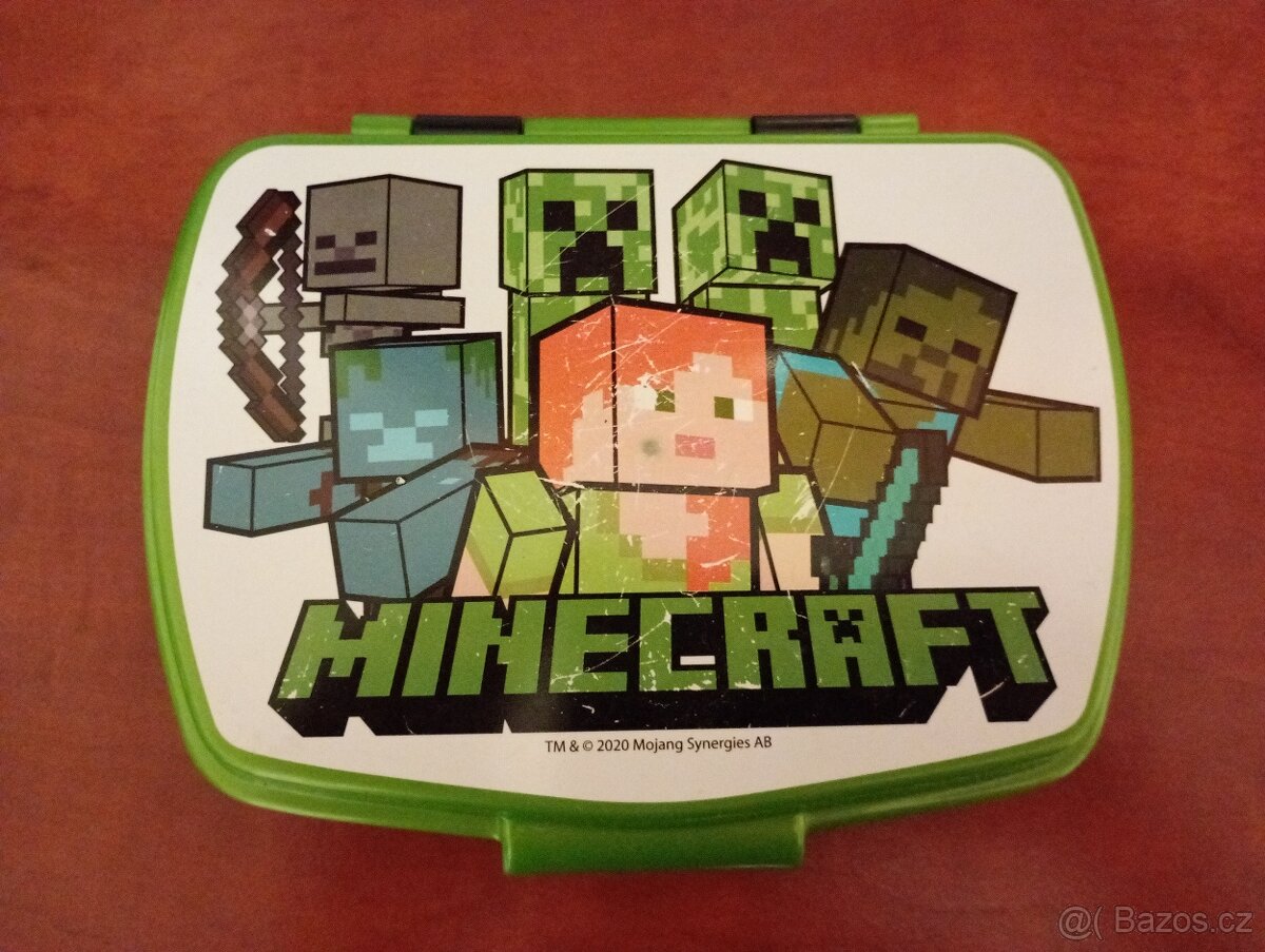 Minecraft svačinový box top stav