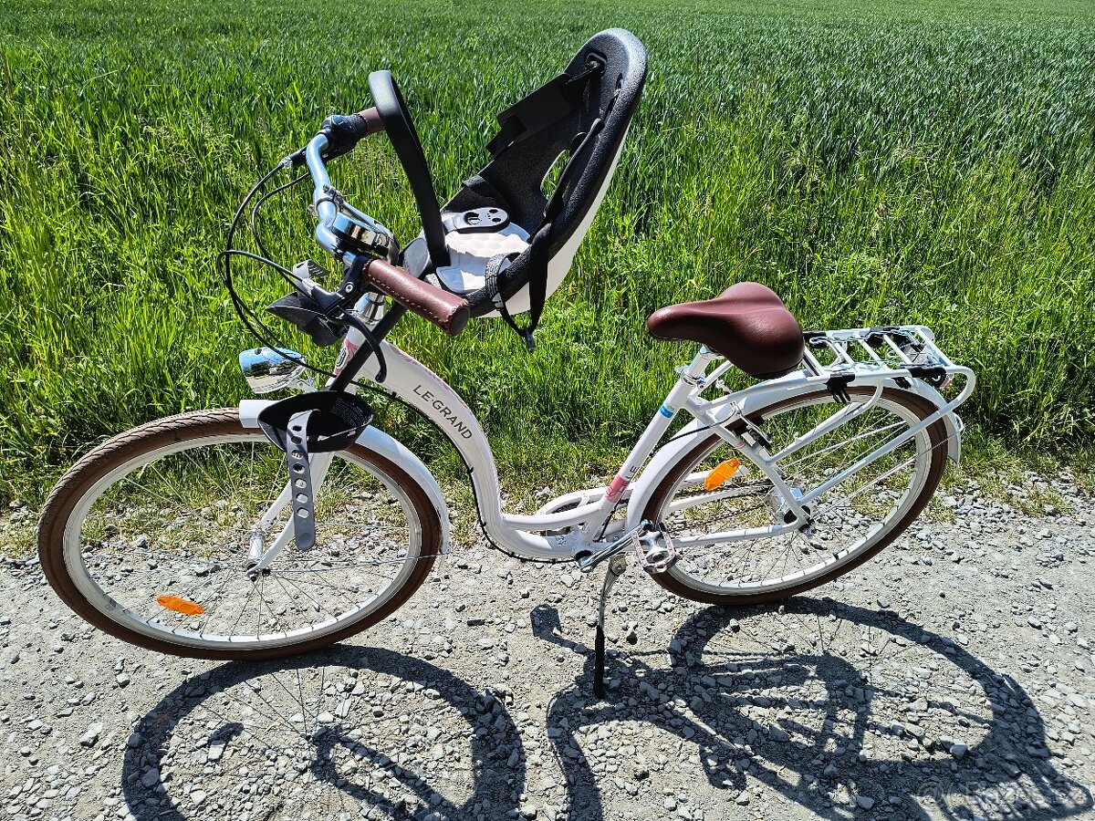 Dámské městské kolo (le grand) + sedačka thule (do 15 kg)