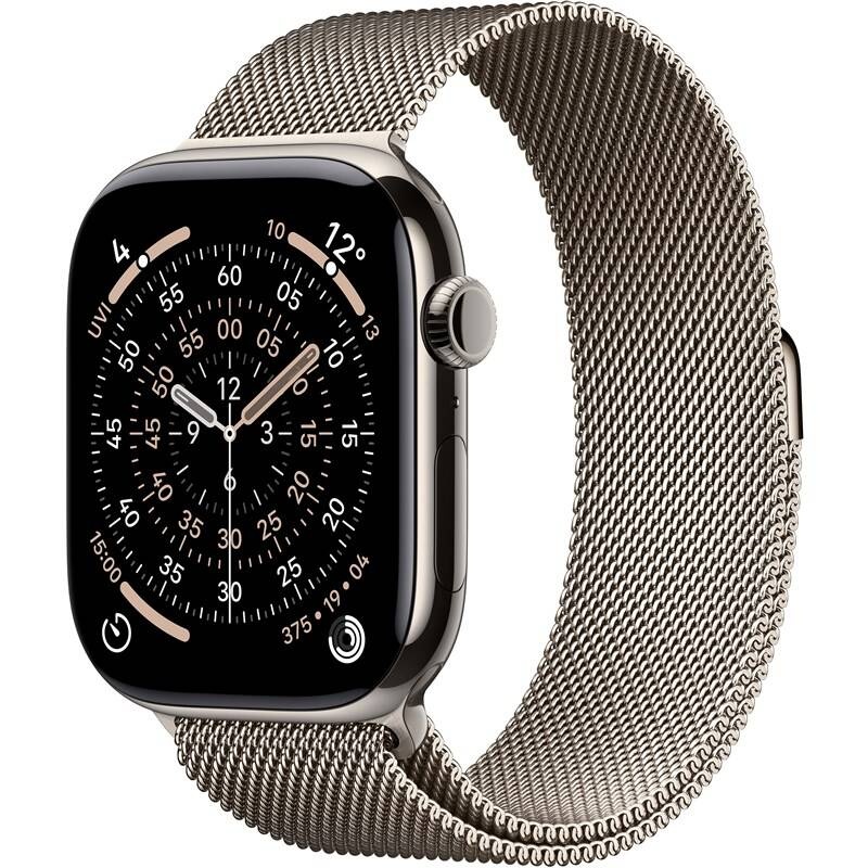 Apple Watch 11, 46 mm Natural Titanium Milanese