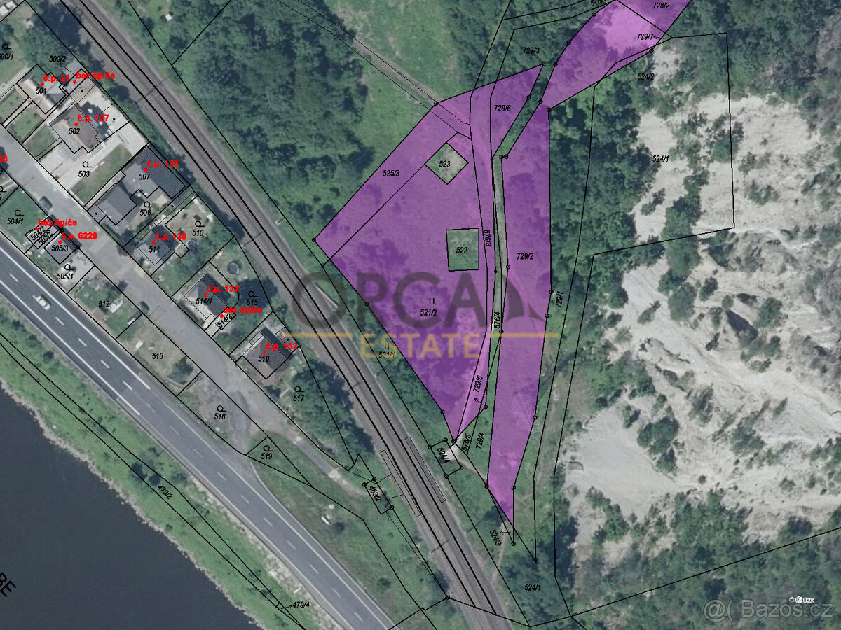 0,5 ha pozemků v k. ú. Mojžíř