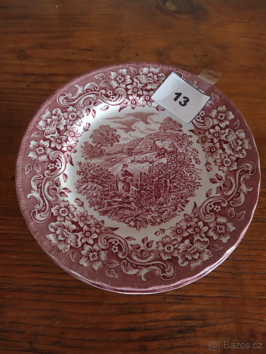 Anglický porcelán č.13 -dezertní talíře