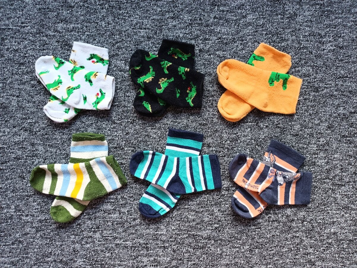 Dětské ponožky vel. 23-26 (6ks)