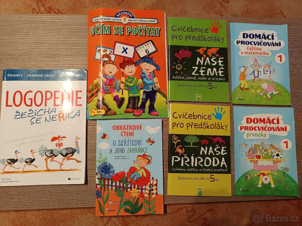 Cvičební sešity,logopedie .matematika,...