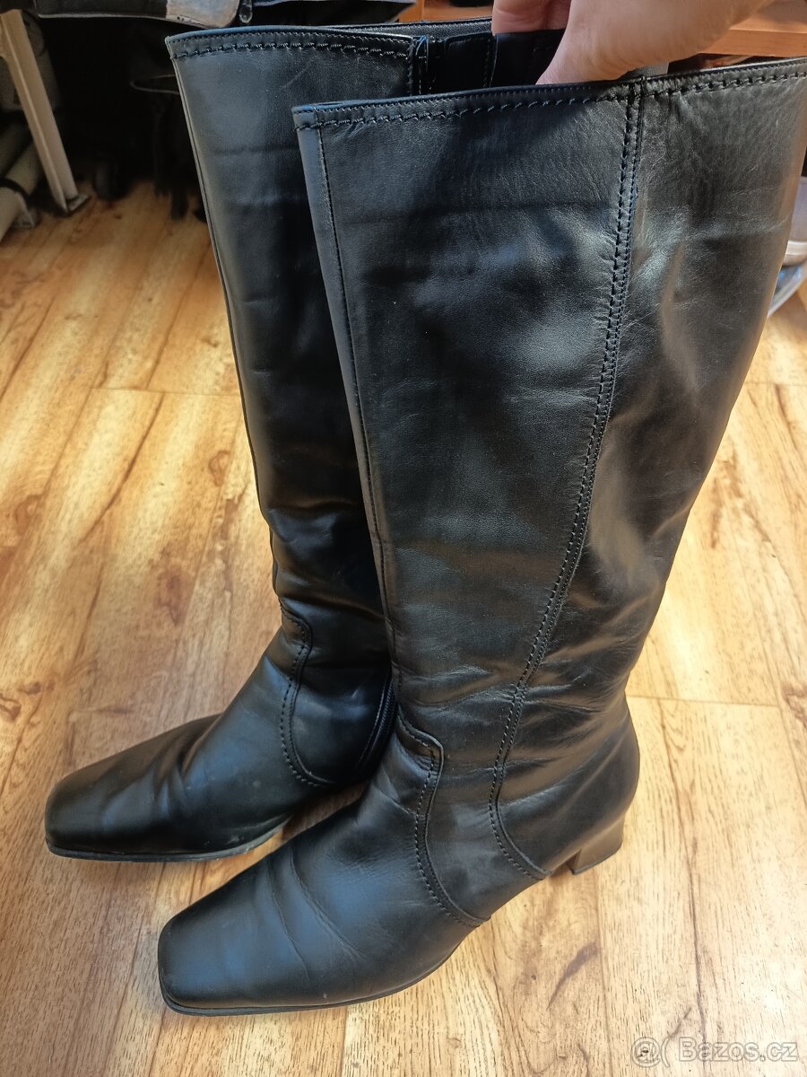 Kožené kozačky Gabor 44