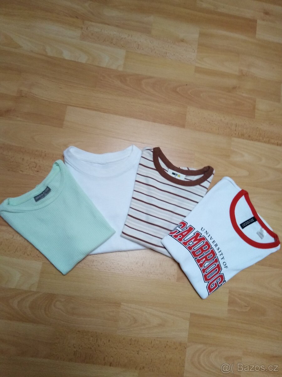 Dívčí trička s kr.rukávem vel.146