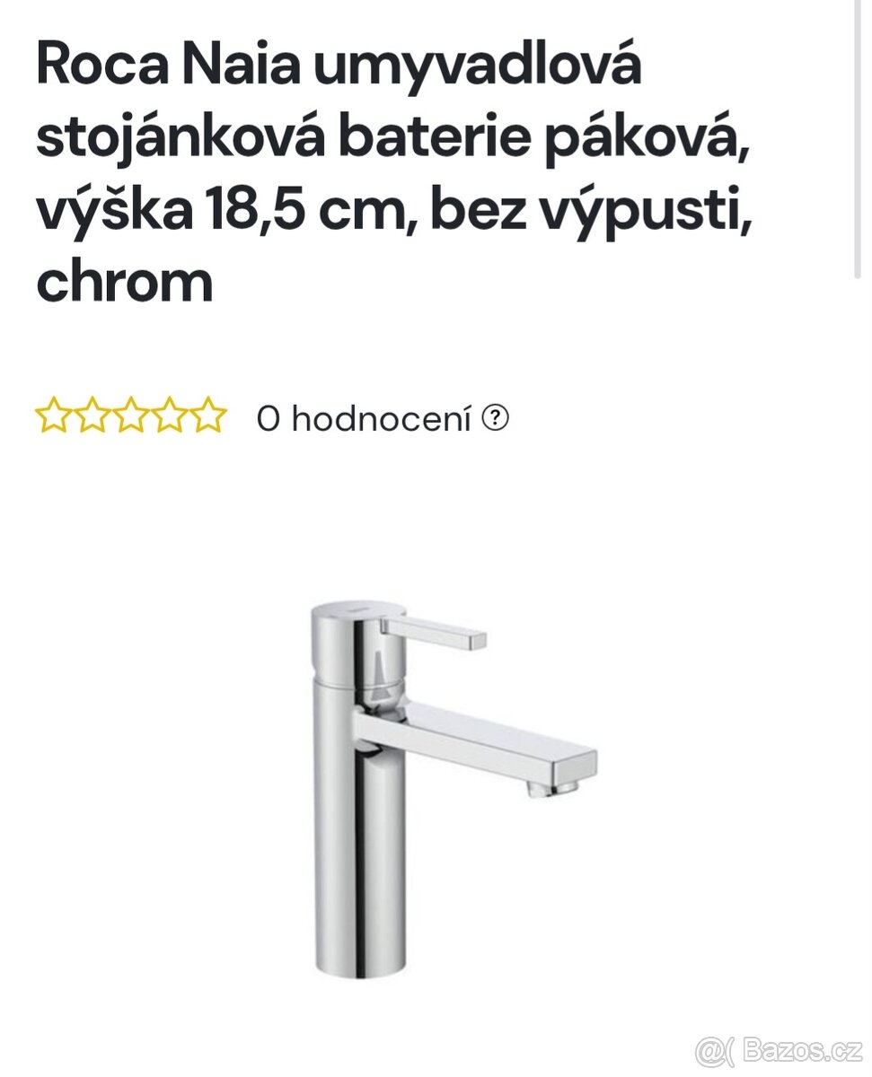 Umyvadlová baterie Roca