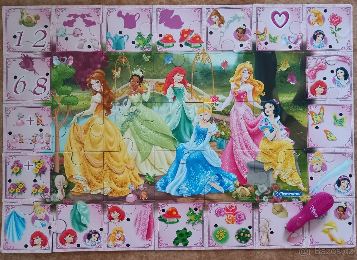 Interaktivní puzzle s princeznami