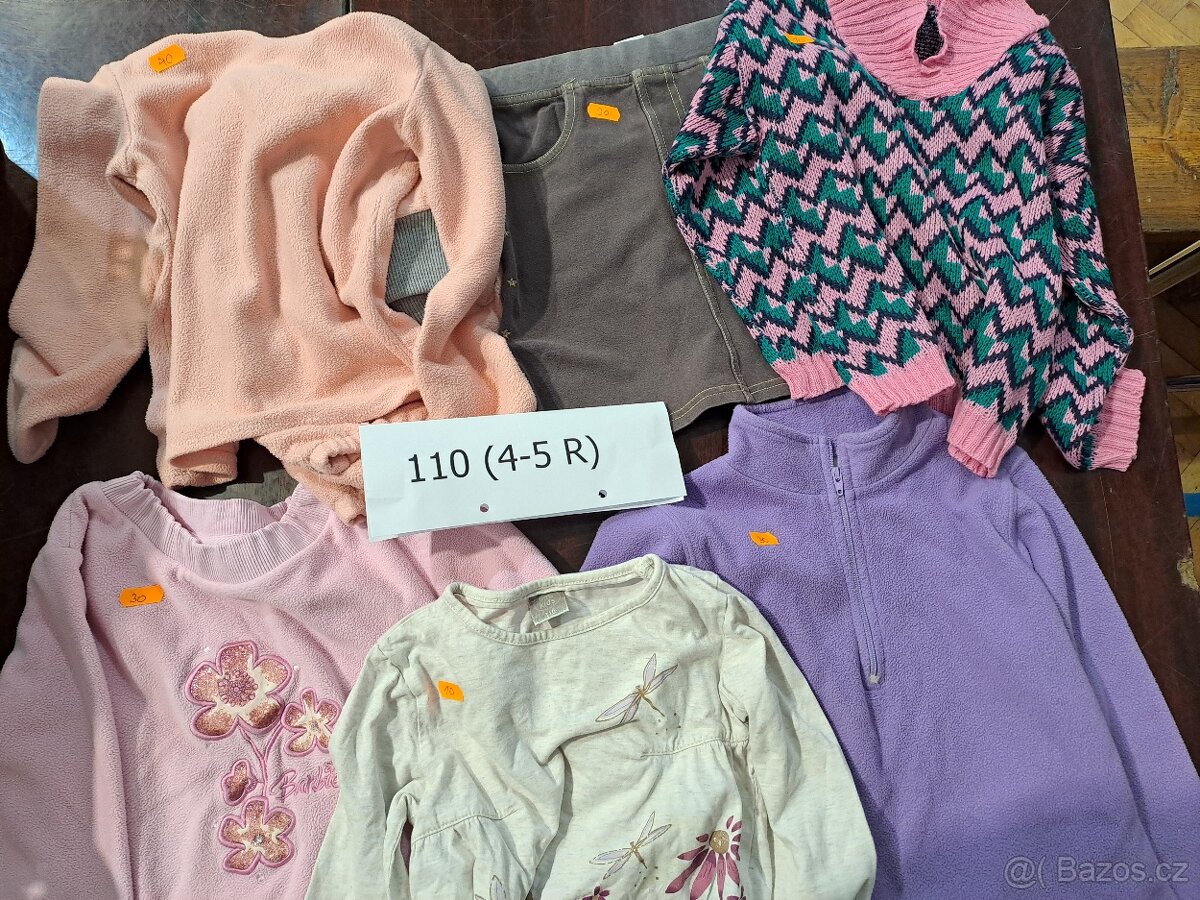 dětské oblečení, vel. 104, 110