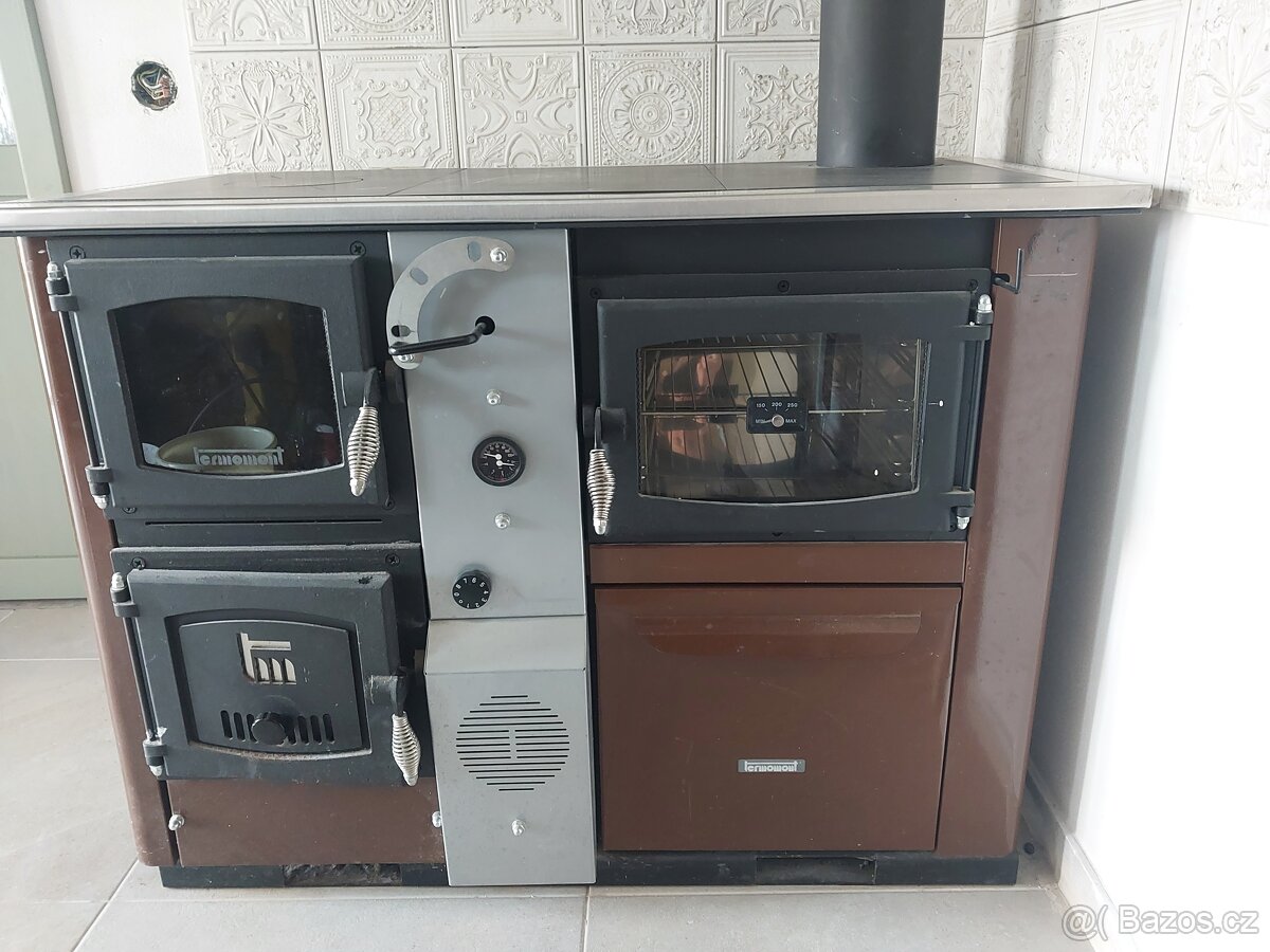 Teplovodní sporák Temy plus P25 hnědá barva
