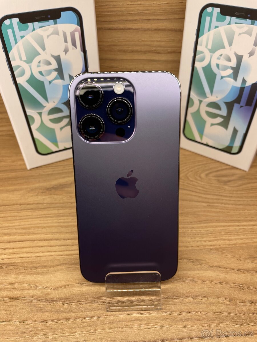iPhone 14 Pro, 128 GB, Záruka 2roky, Baterie 74% Fialová