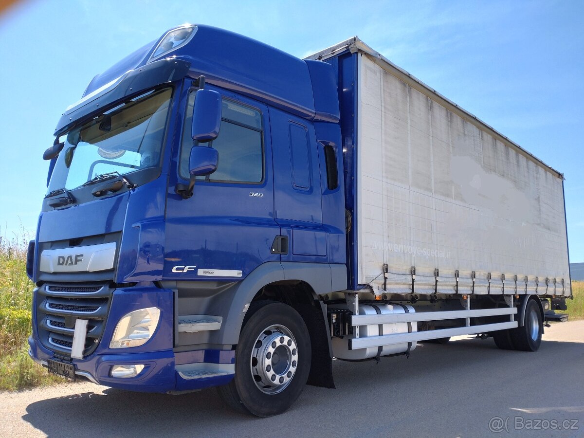 DAF CF 320 FA Euro 6 - 18t - 21 Europalet - Čelo - Lůžko