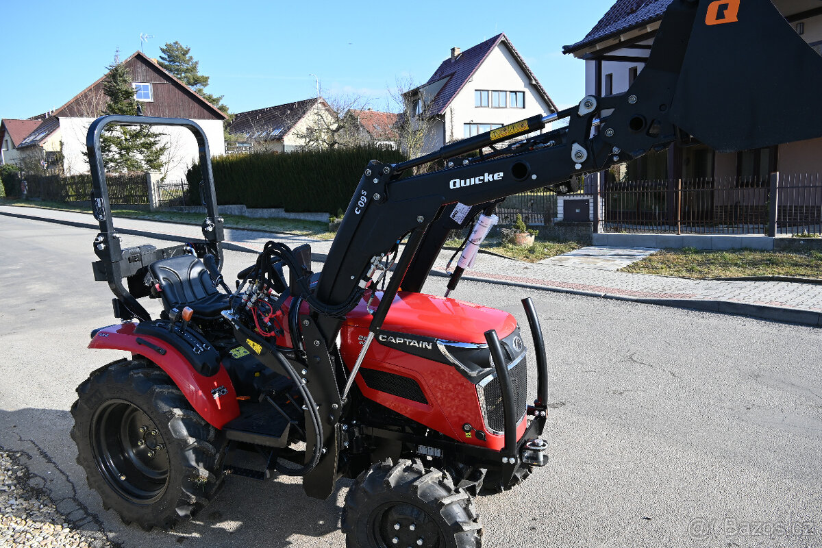 malotraktor Captain 263 25k s čelním nakladačem Quicke