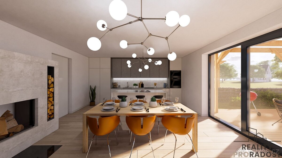 Prodej rodinného domu 4+kk, s garáží, pozemkem 608 m2, Medlo