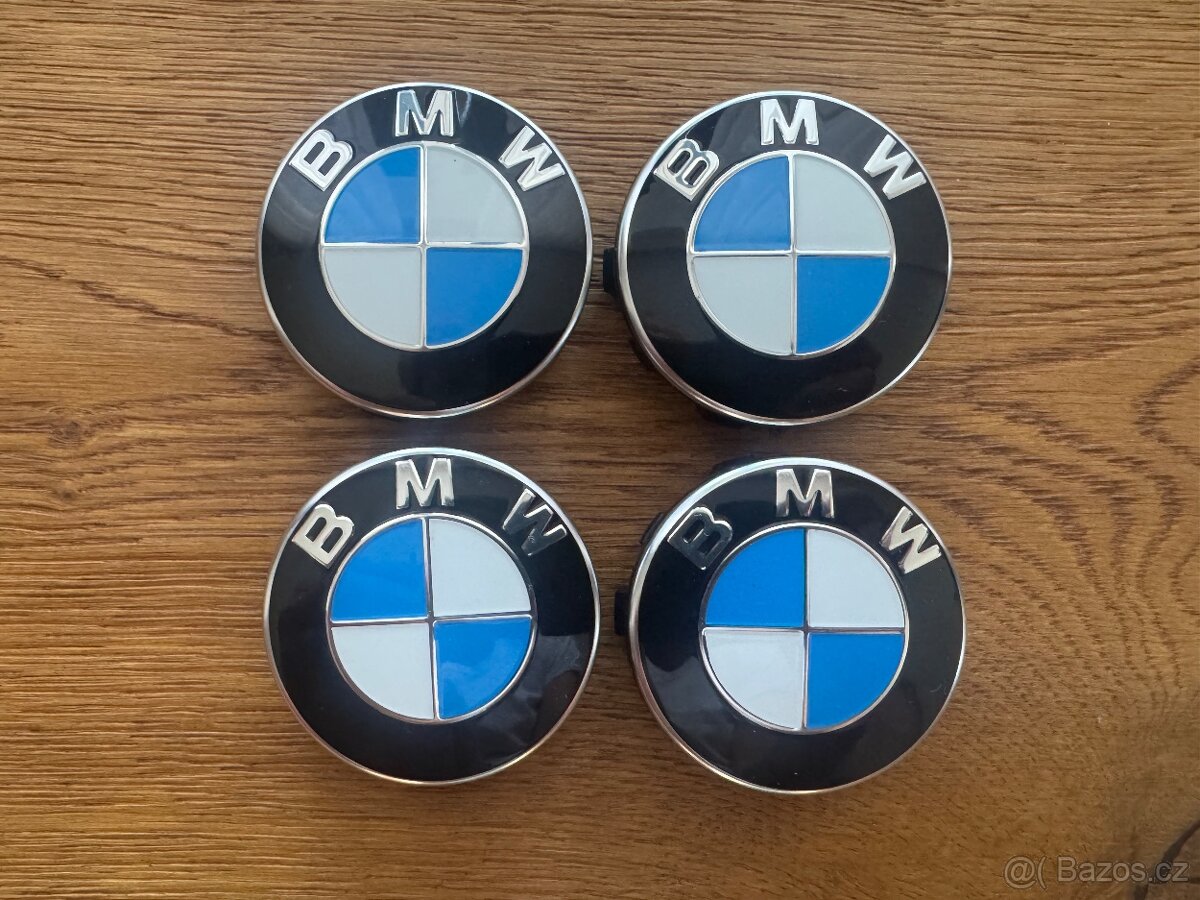 Prodám ORIGINÁL středové krytky kol BMW (55mm)