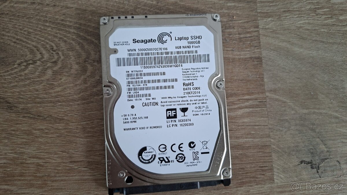 Pevný disk SEAGATE SSHD 1 TB